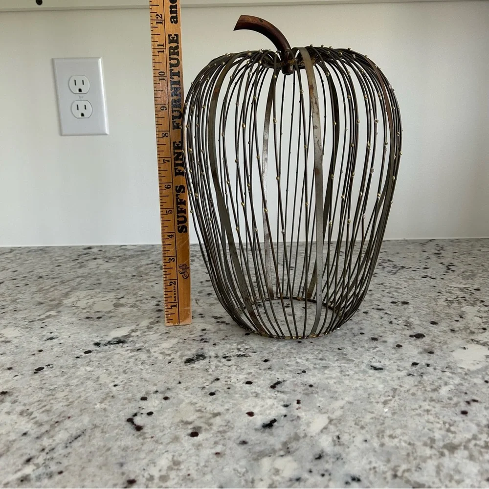 Pottery Barn Metal Pumpkin
